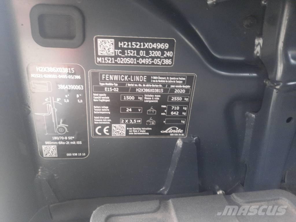 Linde E15-02 Elektromos targoncák