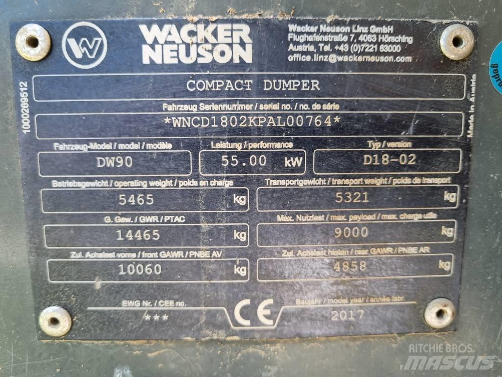 Wacker Neuson DW 90 Mezei dömperek