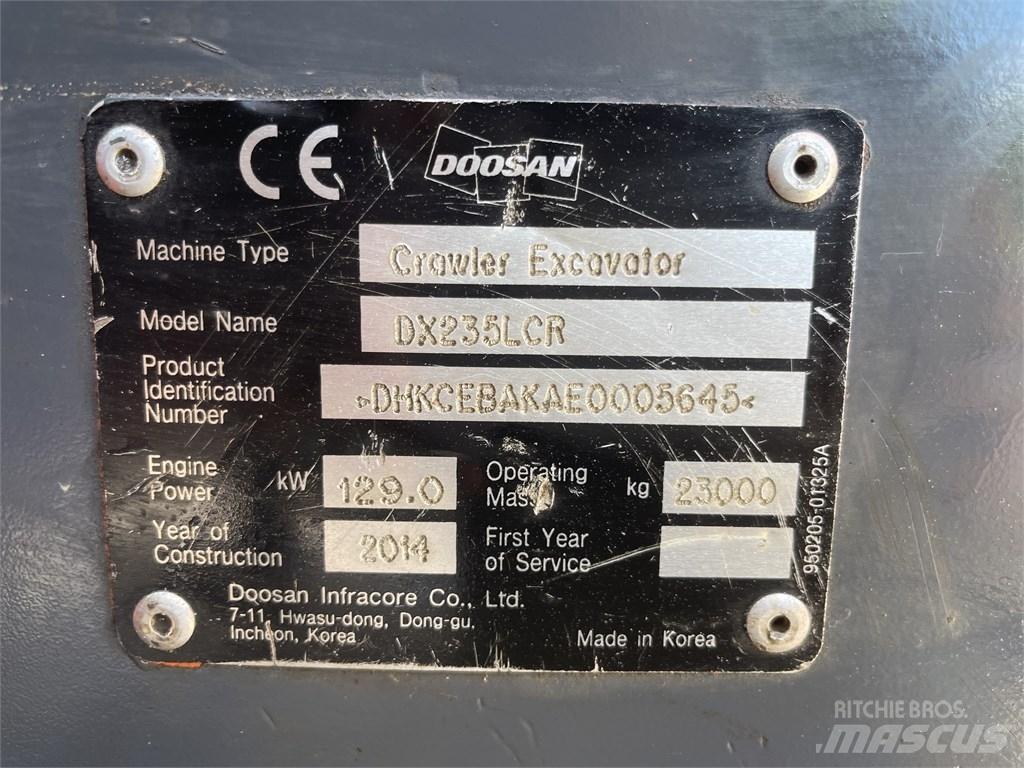 Doosan DX 235 LCR Lánctalpas kotrók