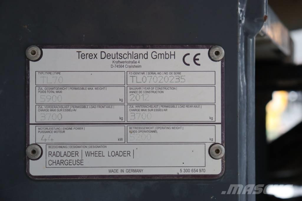 Terex TL 70 Gumikerekes homlokrakodók