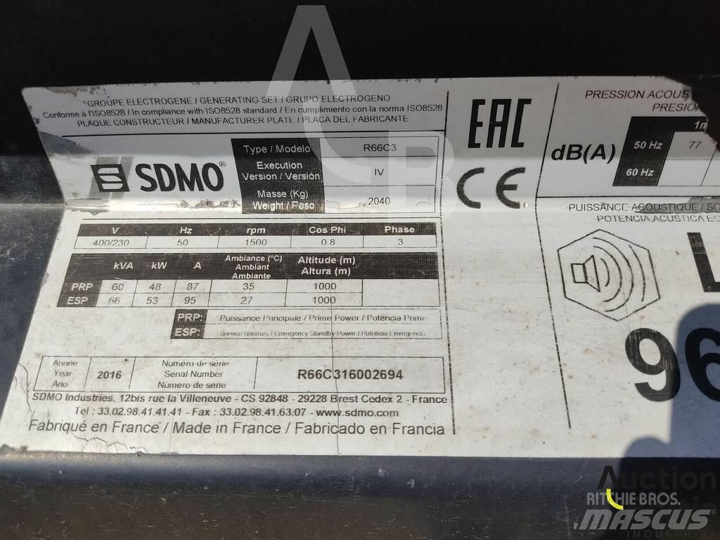 Sdmo R66C3 Dízel áramfejlesztők