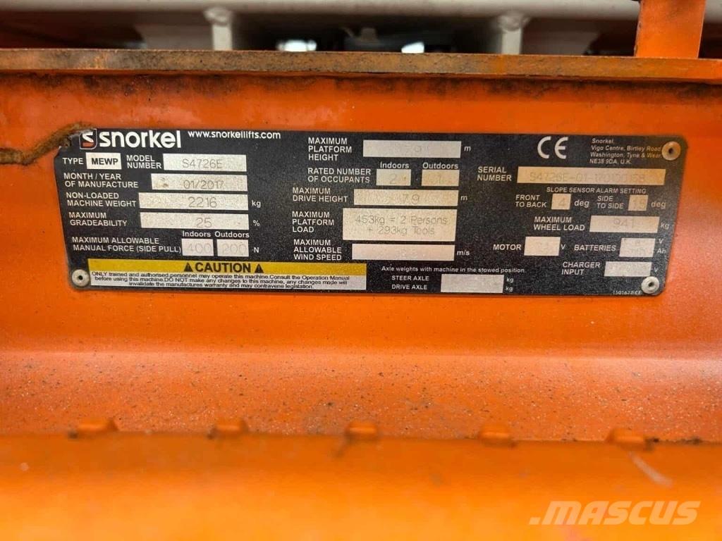 Snorkel S 4726 E Ollós emelők