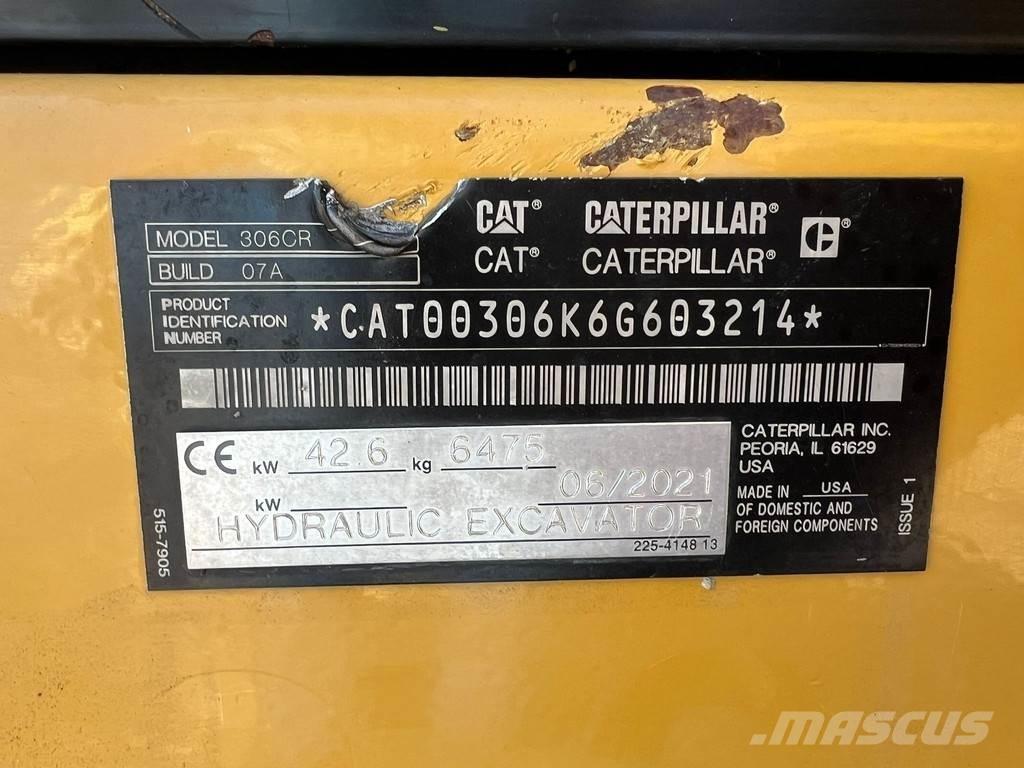 CAT 306CR Mini kotrók < 7t