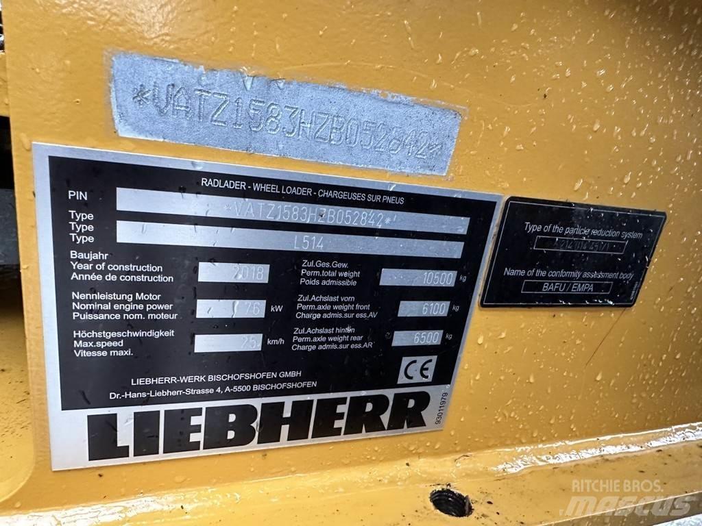 Liebherr L514 Gumikerekes homlokrakodók