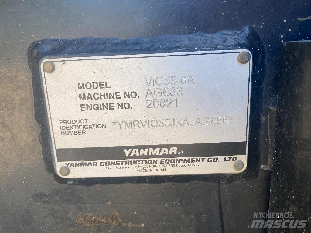 Yanmar Vio 55-6 A Mini kotrók < 7t