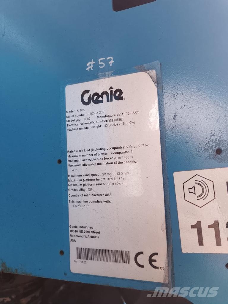 Genie S 105 Teleszkópos emelők