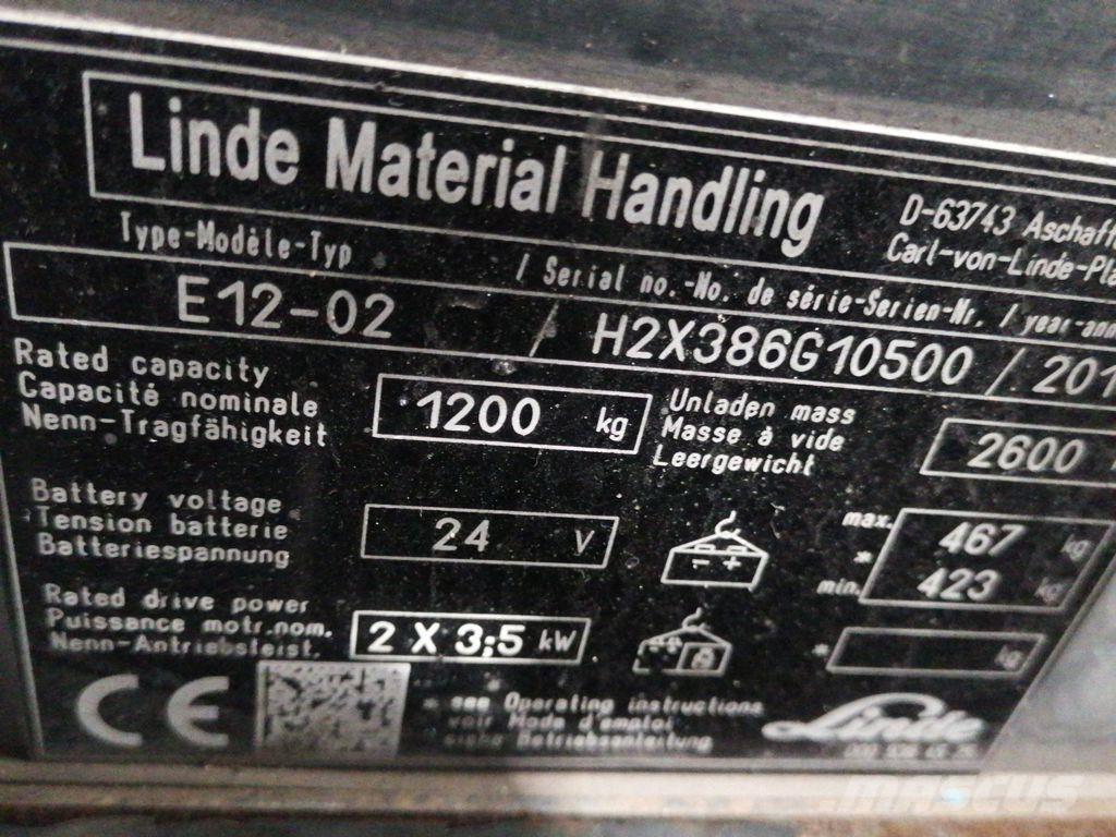 Linde E12-02 Elektromos targoncák
