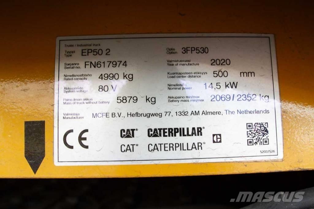 CAT EP 50 Elektromos targoncák