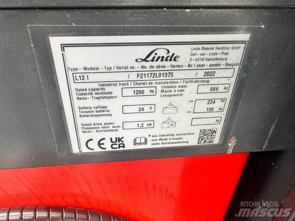Linde L 12 l Gyalogkíséretű targonca
