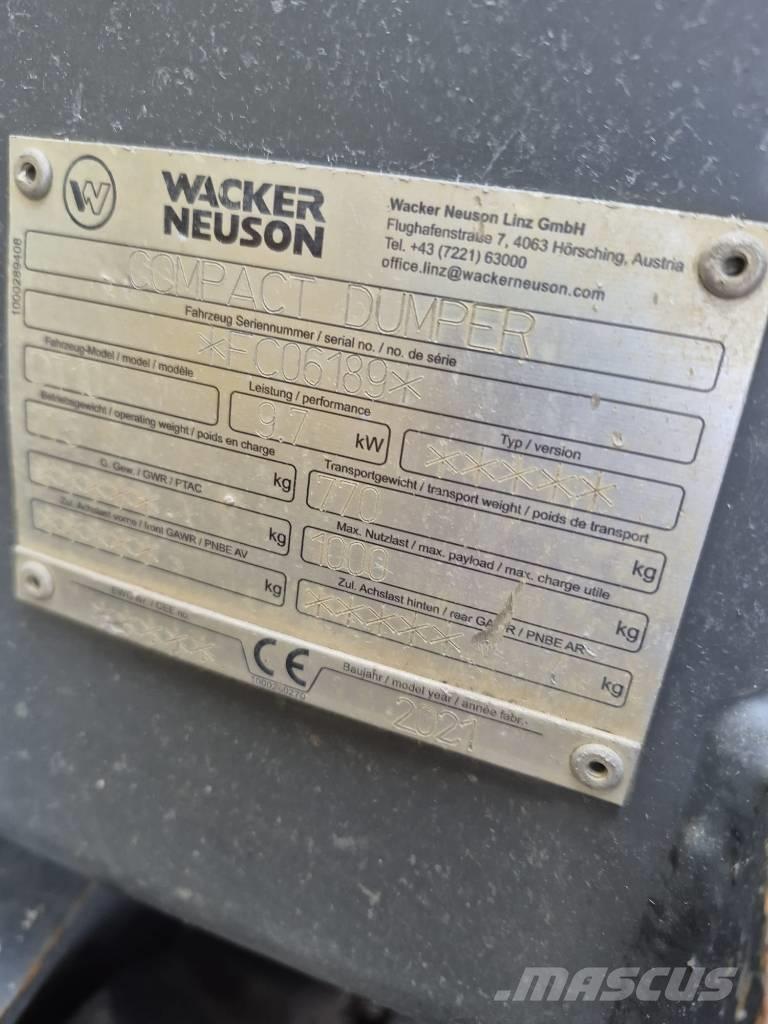 Wacker Neuson DT 10 Lánctalpas dömperek