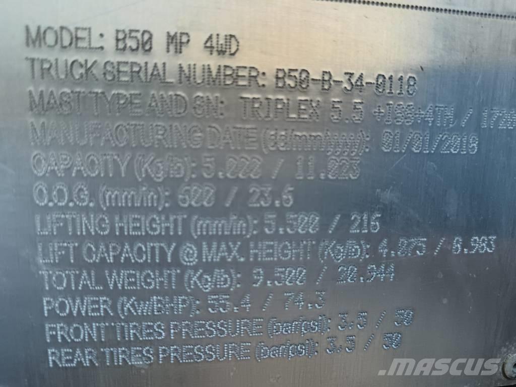 Bomaq B50 MP 4WD Dízel targoncák