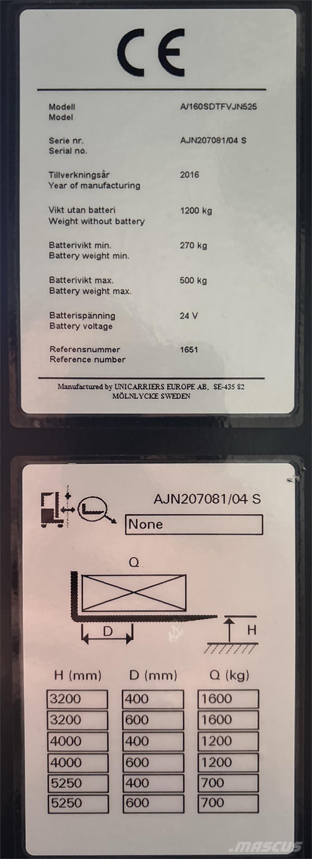 Atlet A160 Elektromos gyalogkíséretű targoncák