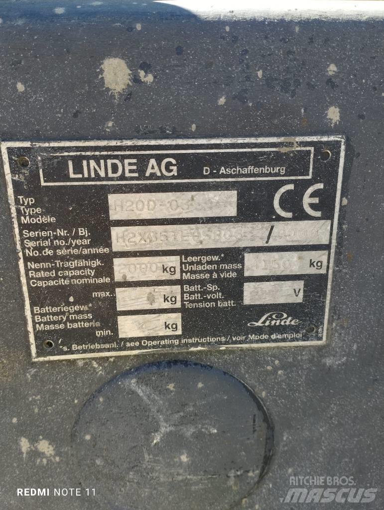Linde H 20 D Dízel targoncák