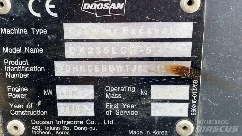 Doosan DX 235 LCR-5 Lánctalpas kotrók