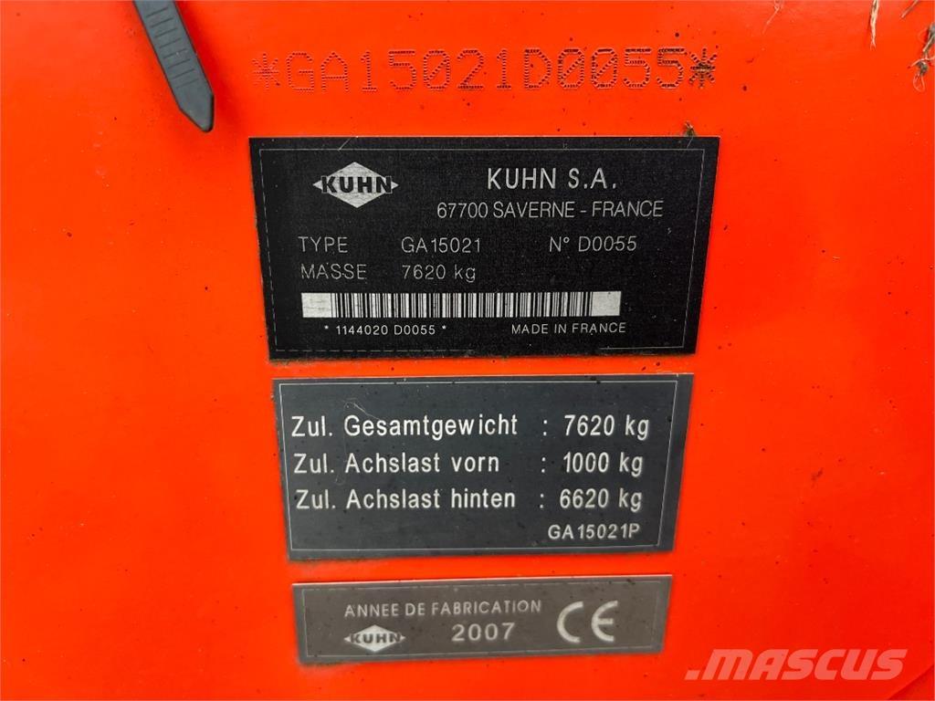 Kuhn GA 15021 Rendkészítő Kombájnok