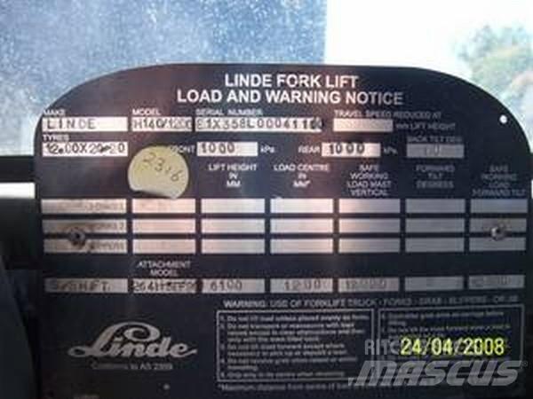 Linde H140/1200 Konténerszállítók