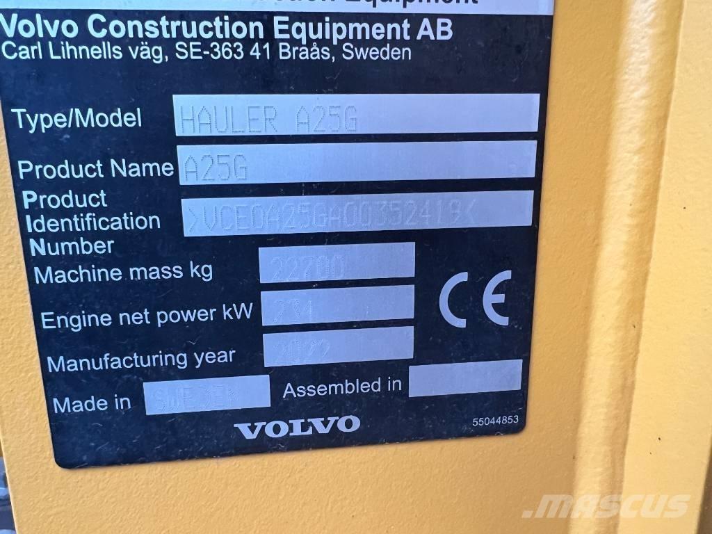 Volvo A25G Csuklósdömperek