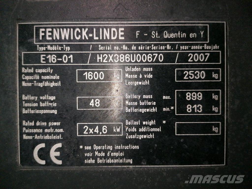 Linde E16-01 Elektromos targoncák
