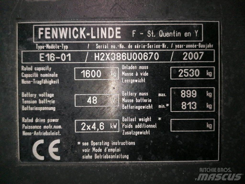 Linde E16-01 Elektromos targoncák