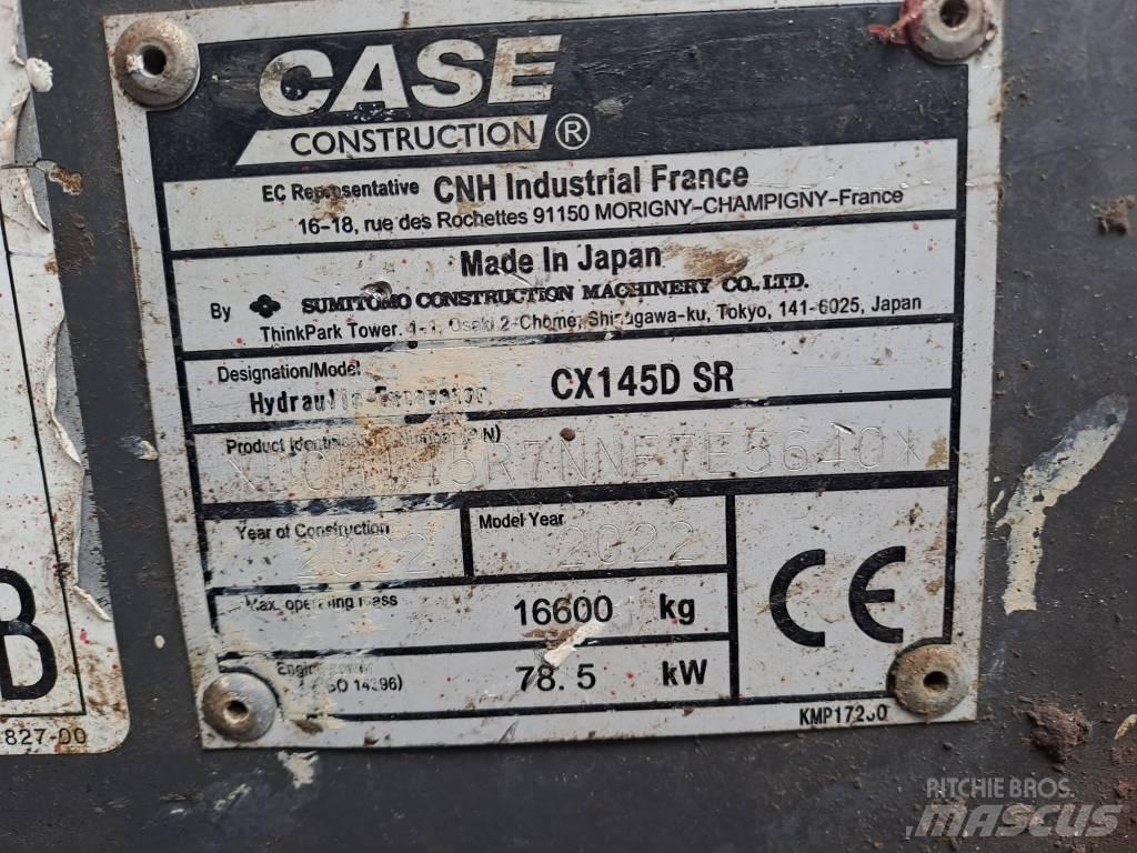 CASE CX145D SR Lánctalpas kotrók