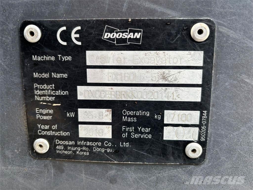 Doosan DX160HLC-5 Lánctalpas kotrók