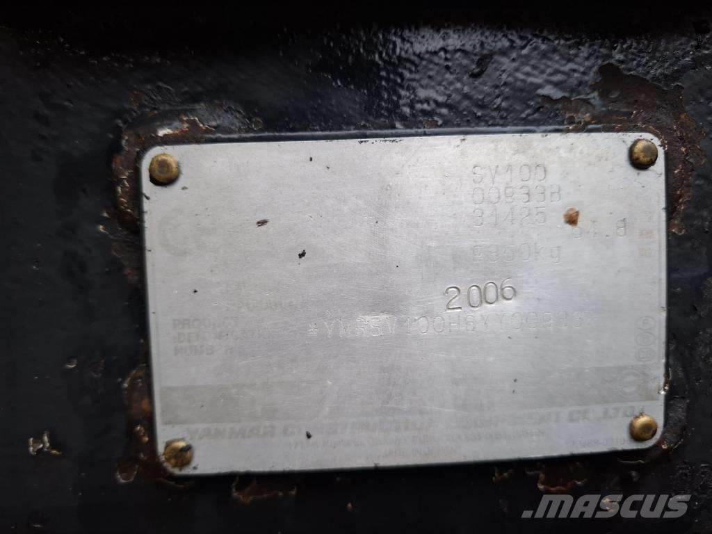 Yanmar SV 100 Közepes (midi) kotrók 7 t - 12 t