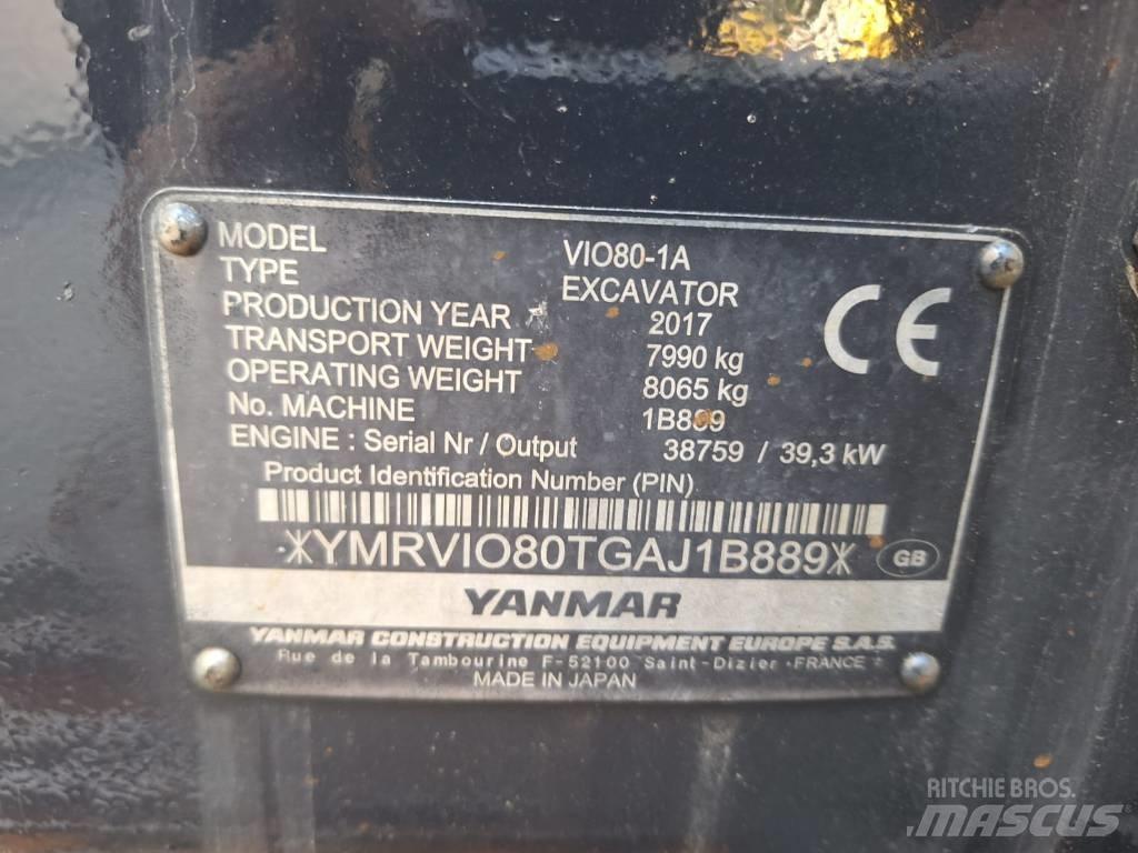 Yanmar Vio 80-1A Közepes (midi) kotrók 7 t - 12 t