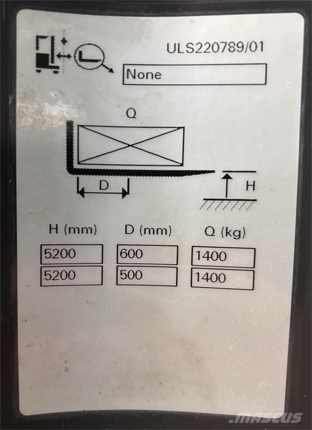 Atlet ULS140 Tolóoszlopos targonca