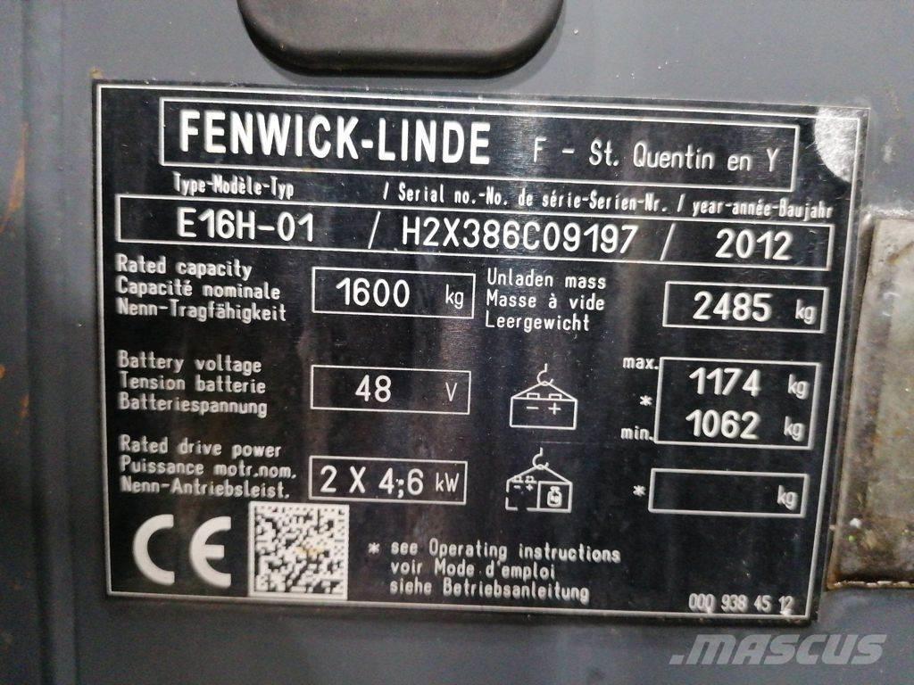 Linde E16H-01 Elektromos targoncák