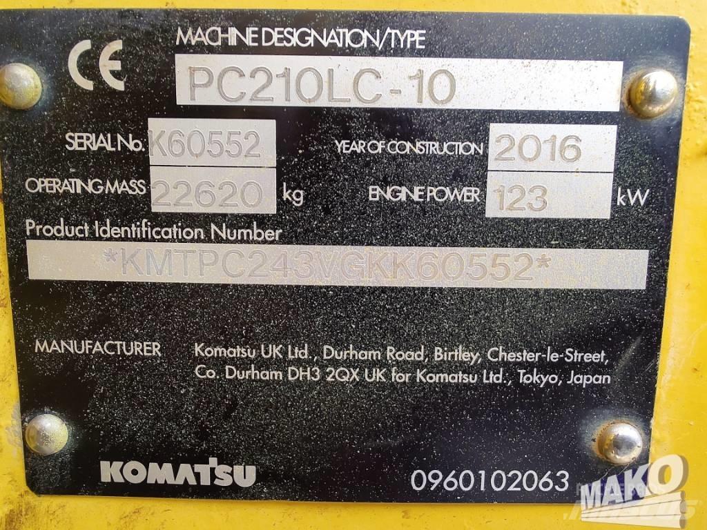 Komatsu PC 210 Lánctalpas kotrók