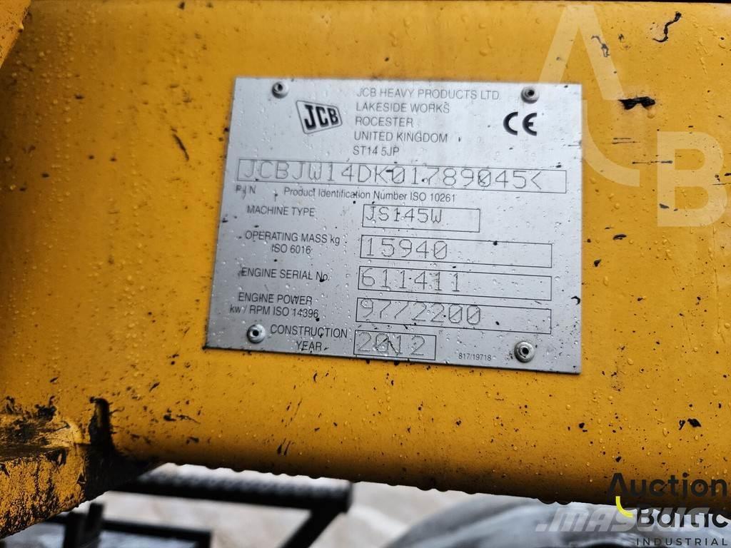 JCB JS 145 W Gumikerekes kotrók