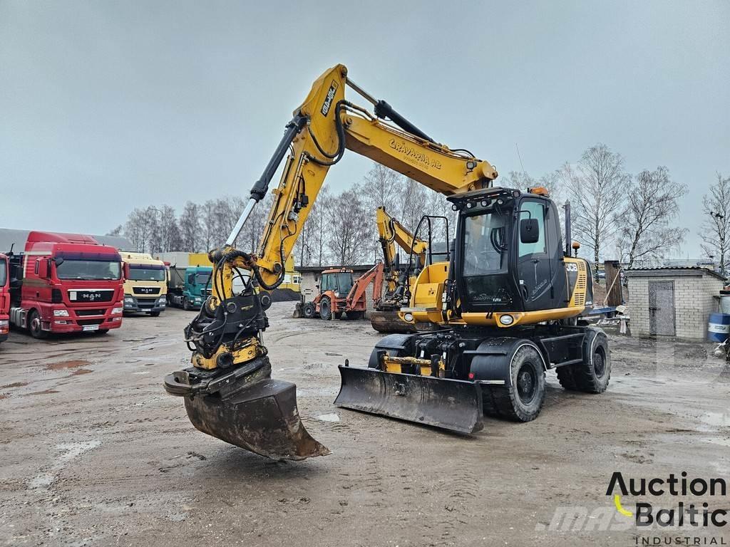 JCB JS 145 W Gumikerekes kotrók
