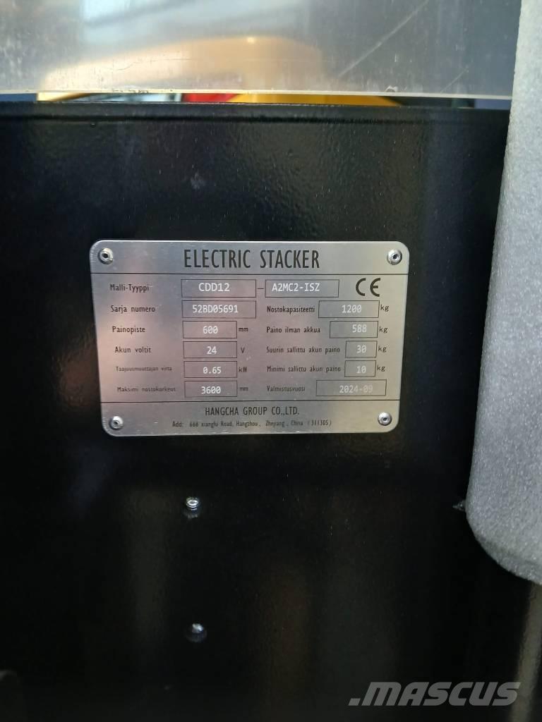 Hangcha CDD12 - LI-ION Gyalogkíséretű targonca