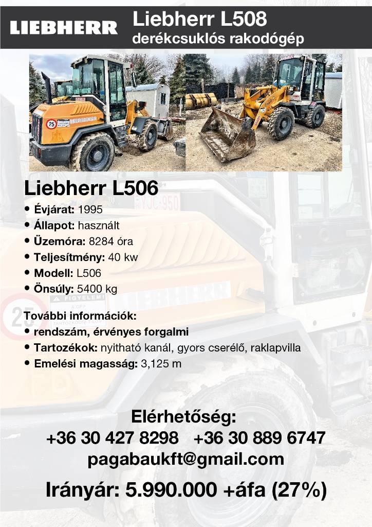 Liebherr L506 Gumikerekes homlokrakodók