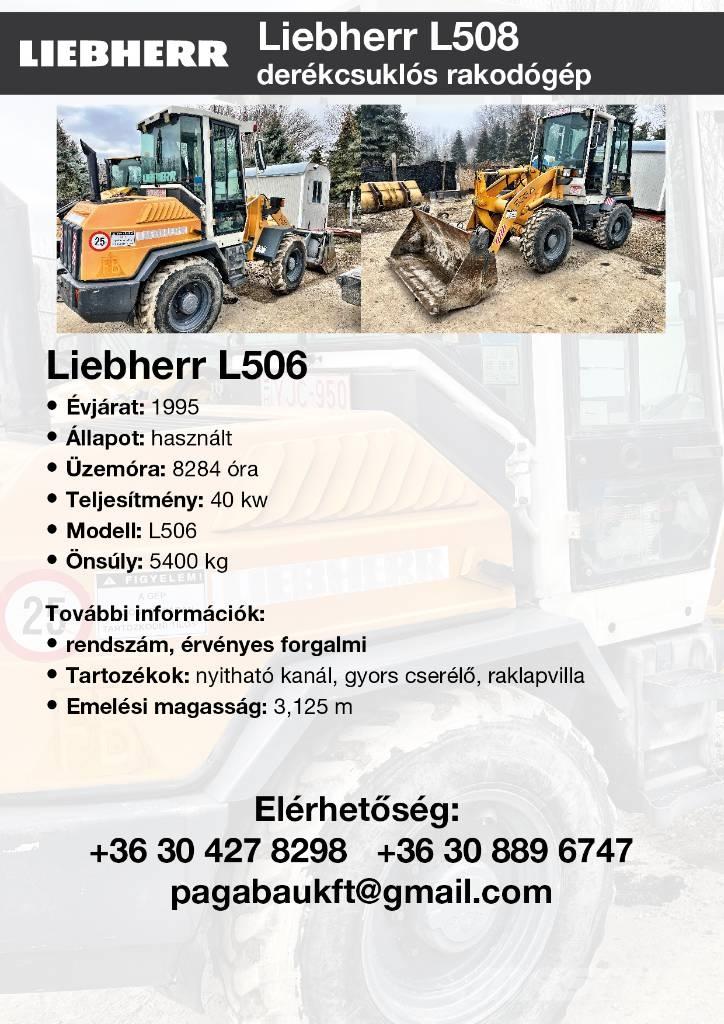 Liebherr L506 Gumikerekes homlokrakodók