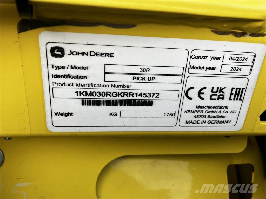 John Deere 30R Kombájn tartozékok