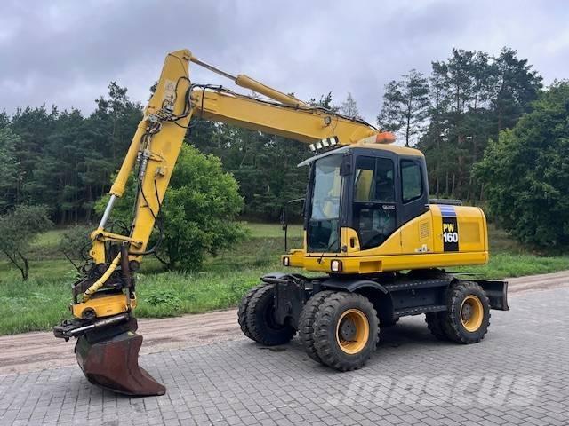 Komatsu PW 160 ES-7K Gumikerekes kotrók