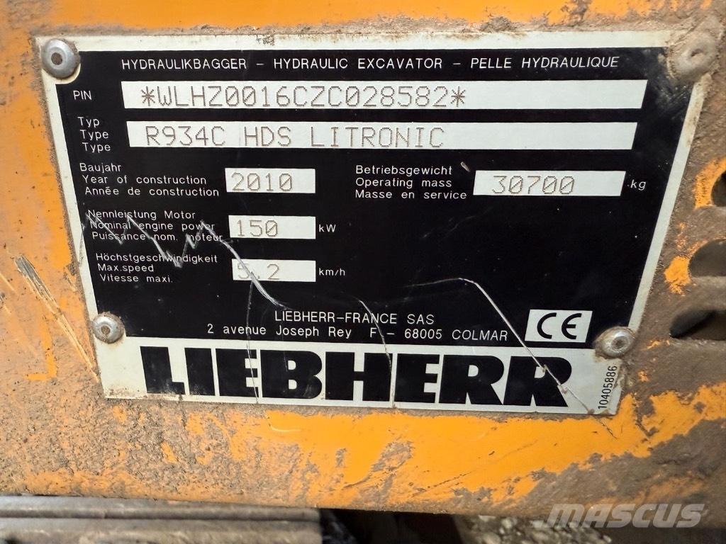 Liebherr R 934 C Lánctalpas kotrók