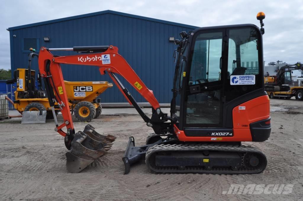 Kubota KX 027-4 Mini kotrók < 7t
