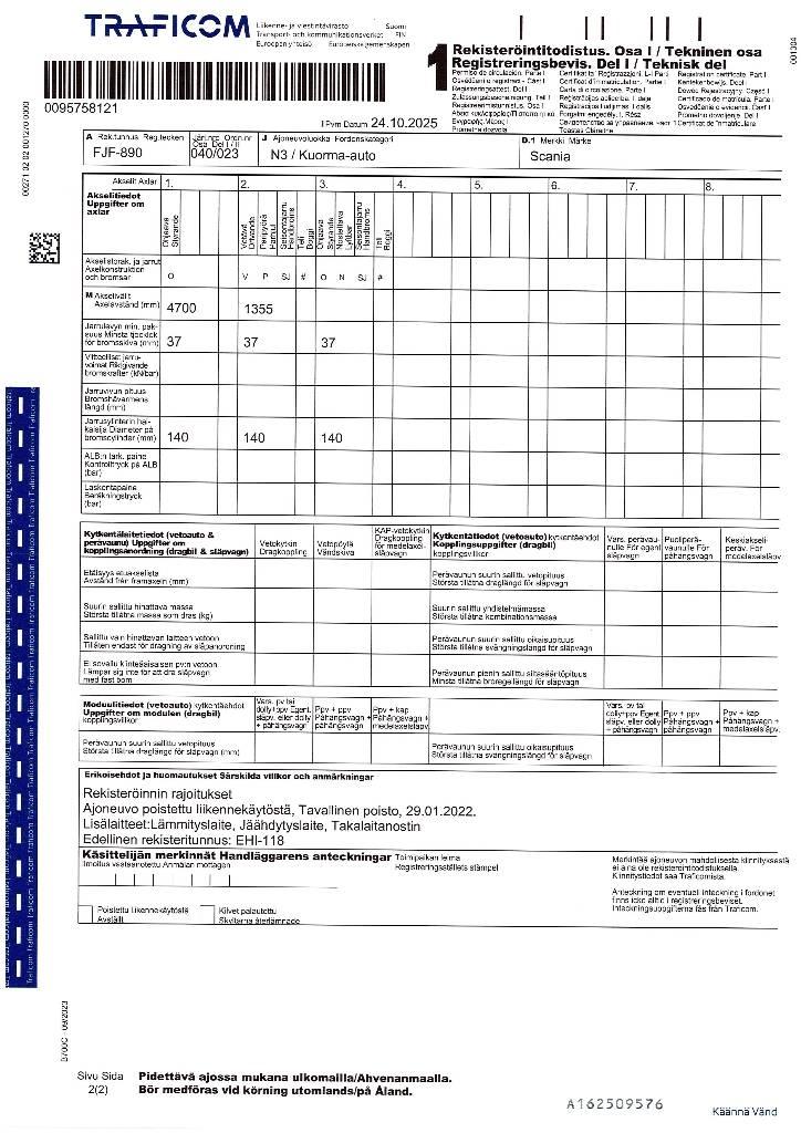 Scania R 500 Dobozos teherautók