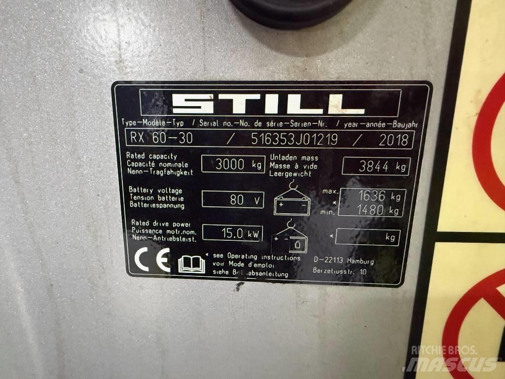 Still RX 60-30 Elektromos targoncák