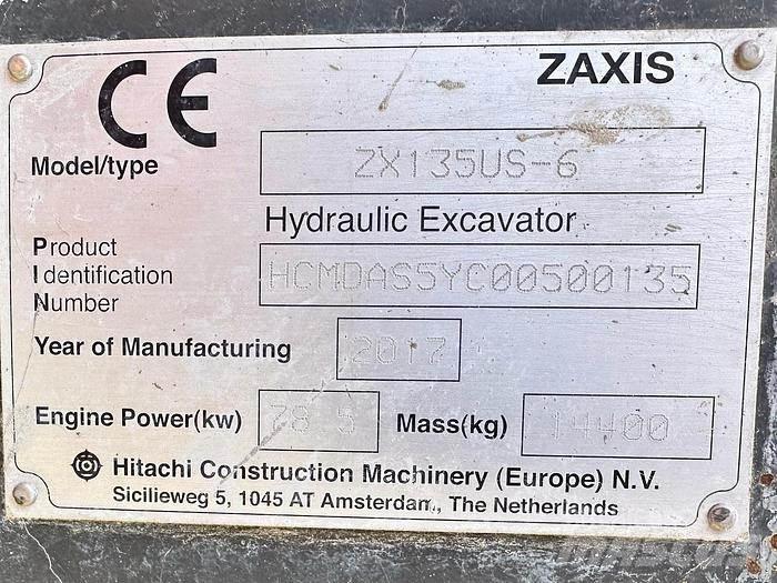 Hitachi ZX135US-6 Speciális kotrók