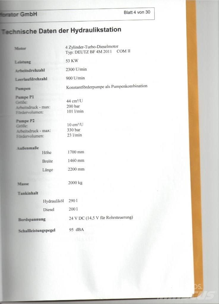  Perforator PBA100G Vízszintes fúróberendezések