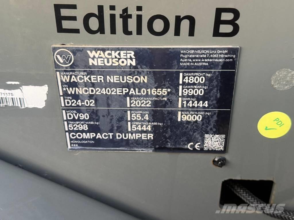 Wacker Neuson DV90 Mezei dömperek