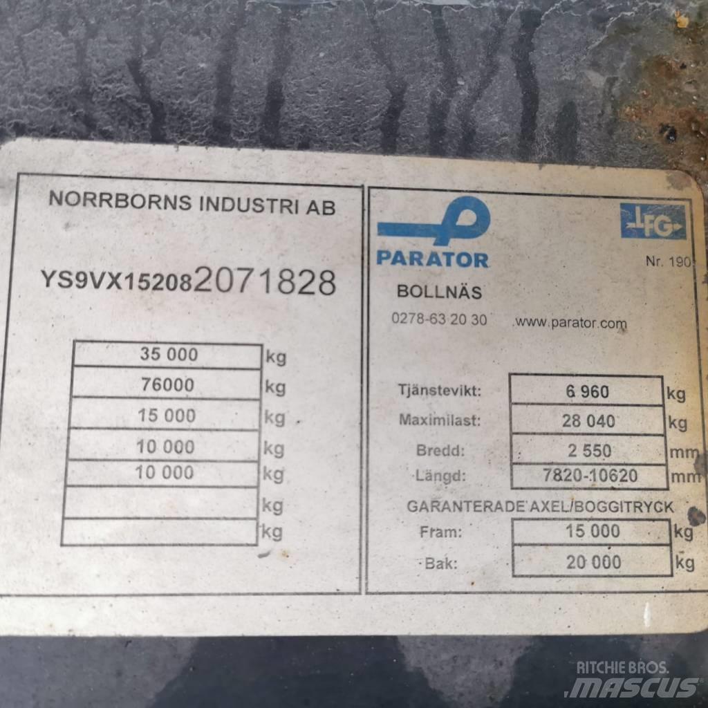 Parator VX 15-20 Dobozos pótkocsik