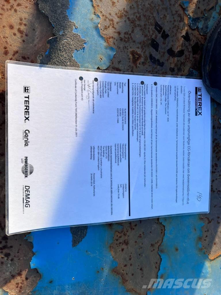 Genie GS 2632 Ollós emelők