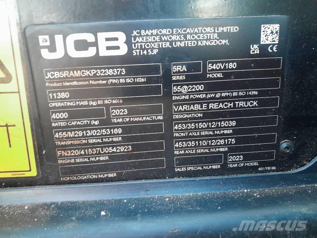 JCB 540.180 Teleszkópos rakodók