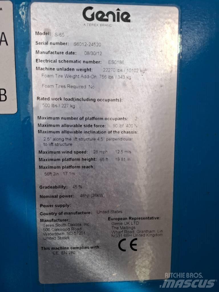 Genie S 65 Teleszkópos emelők