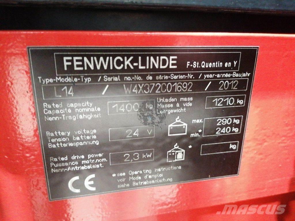 Linde L14 Gyalogkíséretű targonca
