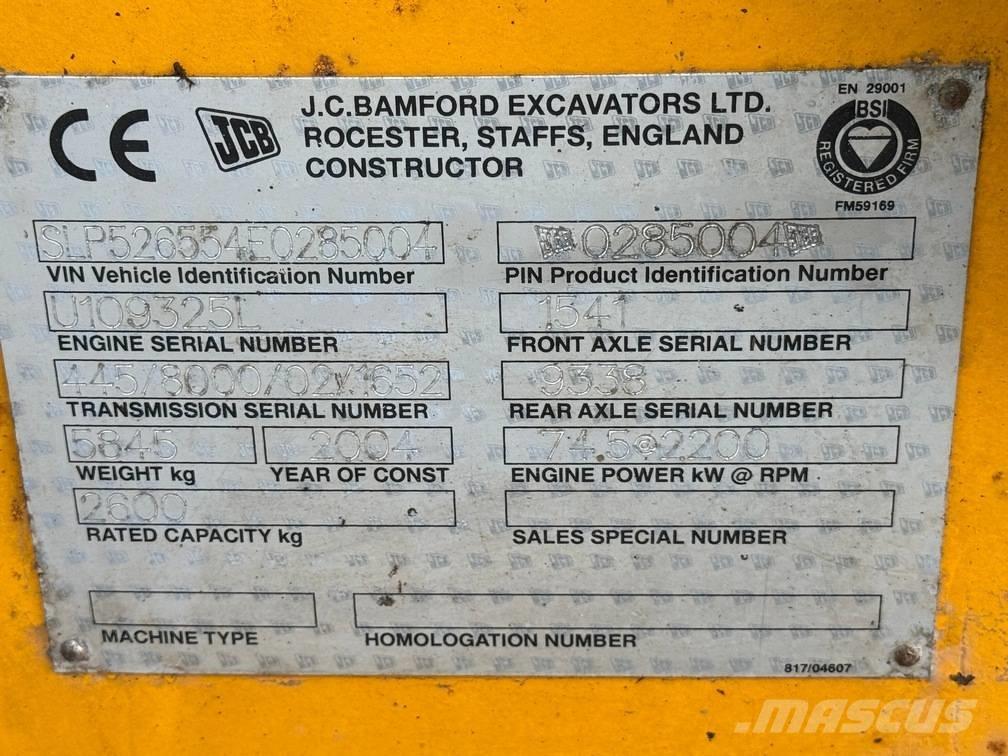 JCB 526 S Teleszkópos rakodók